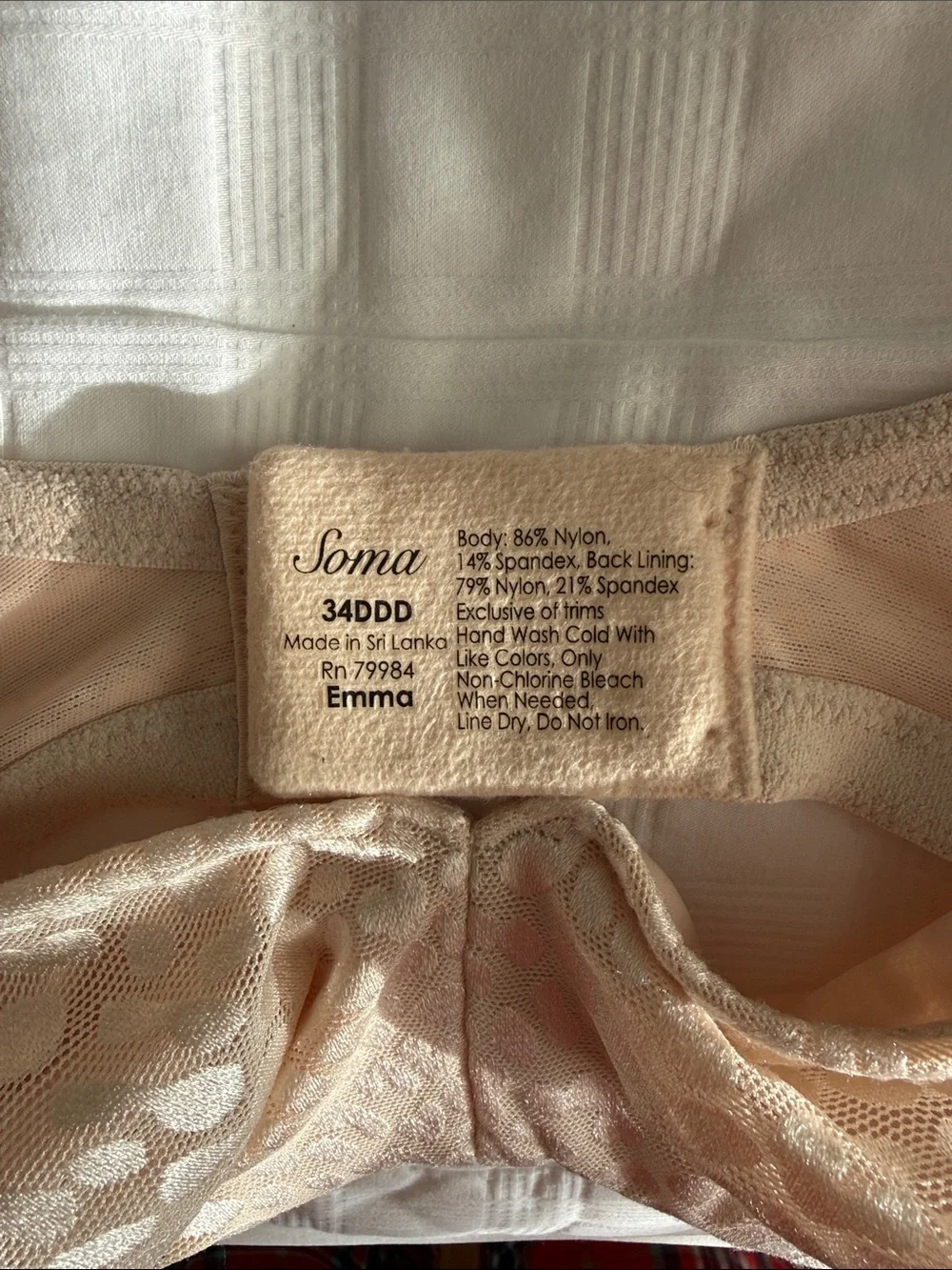 Soma Minimizer 34DDD Underwire Bra